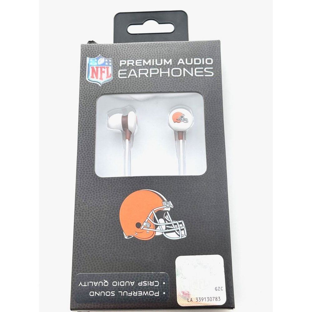 NFL Cincinnati Browns wired earphones - New in Box